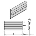 2-PIECE HPS PLANER AND JOINTER KNIFE SET FOR ´´CENTROLOCK´´ SYST. 180X16X3