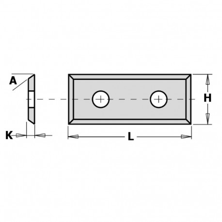 Kõvasulam pöördtera 39.5x9x1.5 mm Z4-35°