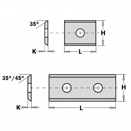 Kõvasulam pöördtera 31.5x9x1.5 mm Z4-35°