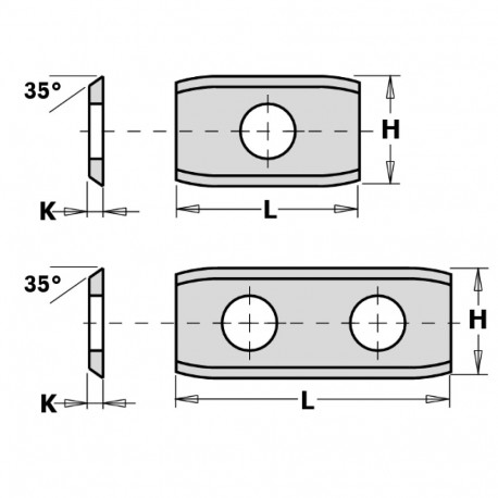 Kõvasulam pöördtera 30x12x1.5 mm Z2-35° HM-K1920