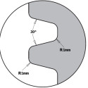 REVERSE GLUE JOINTS HEAD D=100X40X35