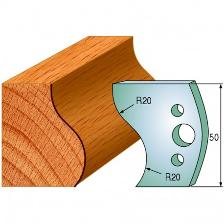 Profiilterad, paar HL 50x4 mm