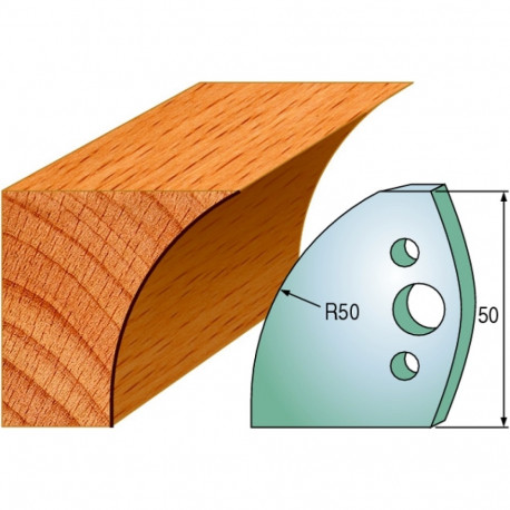 PAIR KNIVES HL 50X4mm