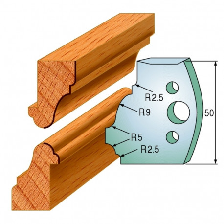 Profiilterad, paar HL 50x4 mm