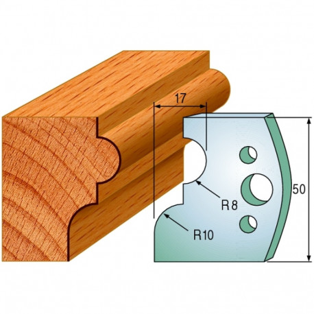 Profiilterad, paar HL 50x4 mm