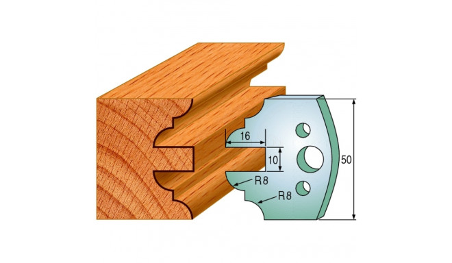 PAIR KNIVES HL 50x4mm