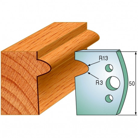 Profiilterad, paar HL 50x4 mm