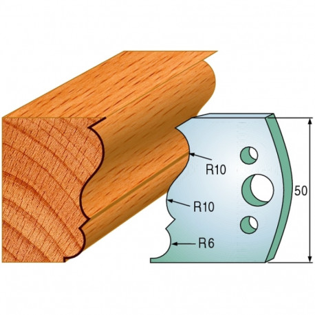 PAIR KNIVES HL 50x4mm