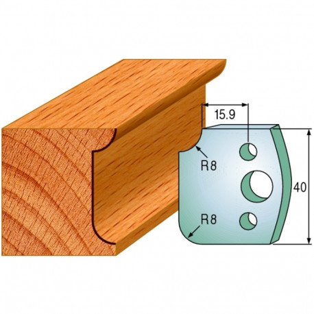 Profiilterad, paar HL 40x4 mm