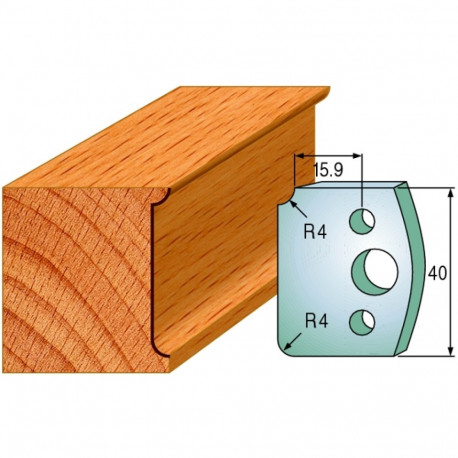 Profiilterad, paar HL 40x4 mm