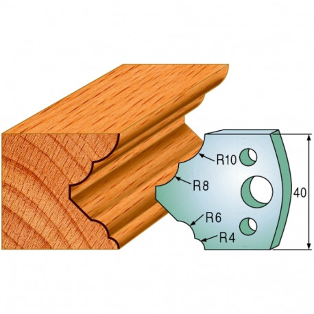 Profiilterad, paar HL 40x4 mm