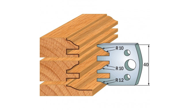 PAIR KNIVES HL 40x4mm