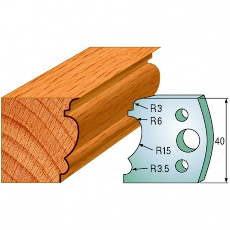 Profiilterad, paar HL 40x4 mm