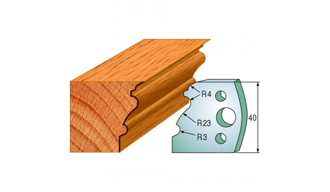 Profiilterad, paar HL 40x4 mm