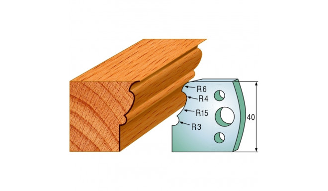 PAIR KNIVES HL 40x4mm