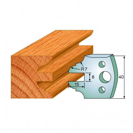 Profiilterad, paar HL 40x4 mm