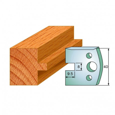 Profiilterad, paar HL 40x4 mm