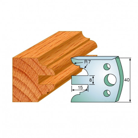 Profiilterad, paar HL 40x4 mm