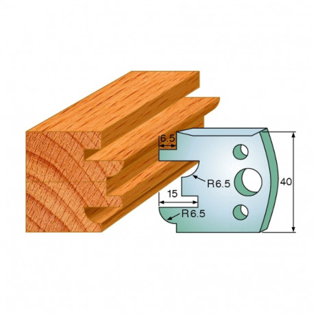 Profiilterad, paar HL 40x4 mm