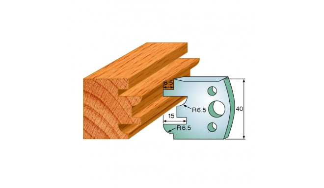PAIR KNIVES HL 40x4mm
