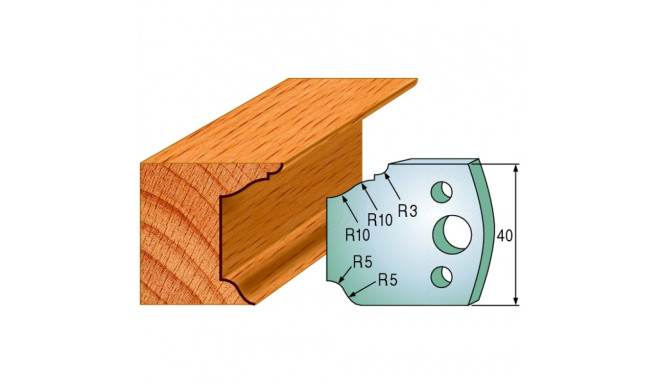 Profiilterad, paar HL 40x4 mm