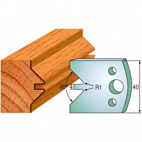Profiilterad, paar HL 40x4 mm