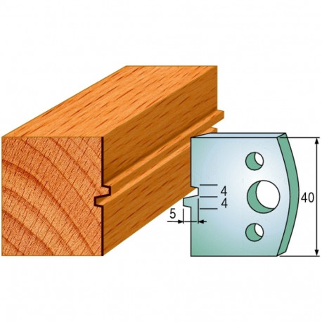 Profiilterad, paar HL 40x4 mm