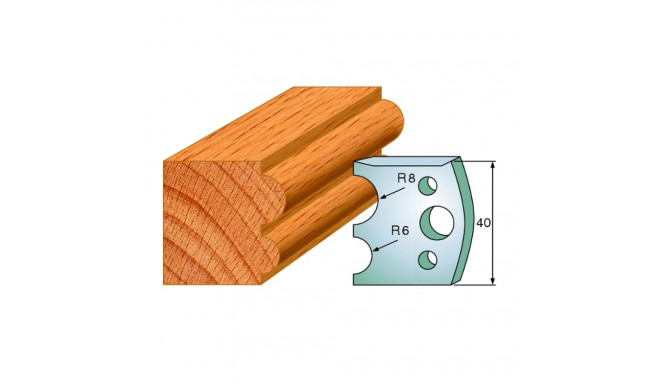 PAIR KNIVES HL 40x4mm