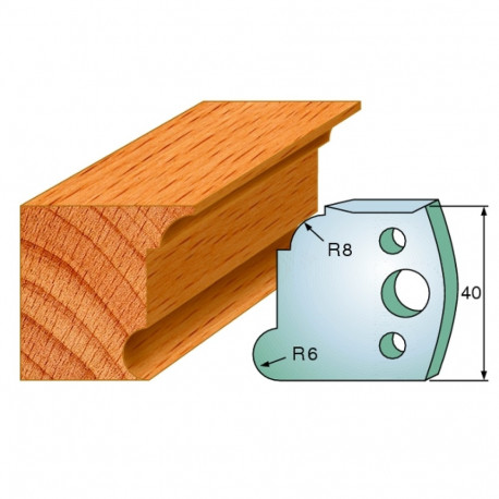 Profiilterad, paar HL 40x4 mm