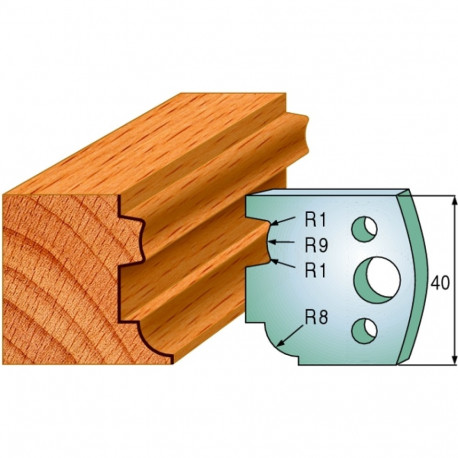 Profiilterad, paar HL 40x4 mm