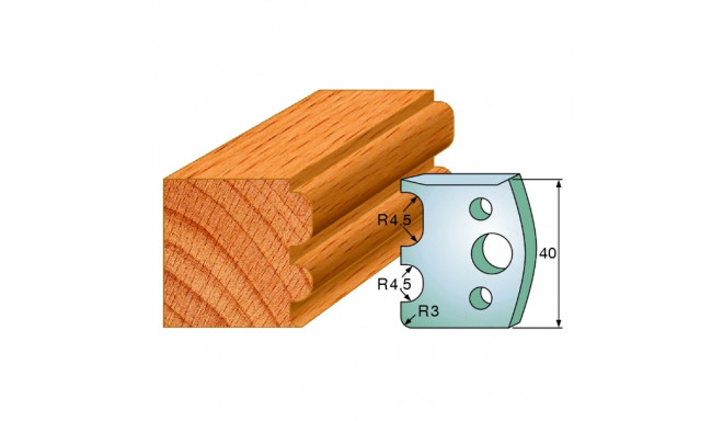 Profiilterad, paar HL 40x4 mm