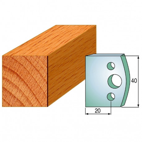 Profiilterad, paar HL 40x4 mm