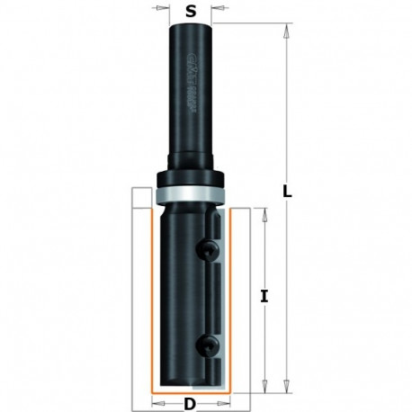 STRAIGHT ROUTER BIT W/KNIVESS=12 D=19X48.3 RH