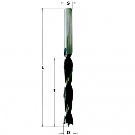 BRAD POINT BIT HS D=9X80X120 RH