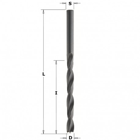 BRAD POINT BIT HS Z2 D=10 X87X133 RH