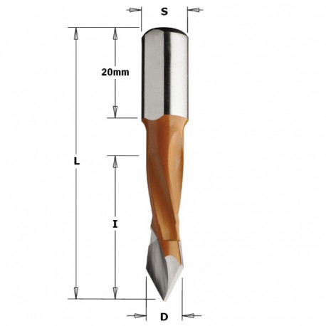 THROUGH HOLE DOWEL DR. HW S=10X20 D=7X70 LH