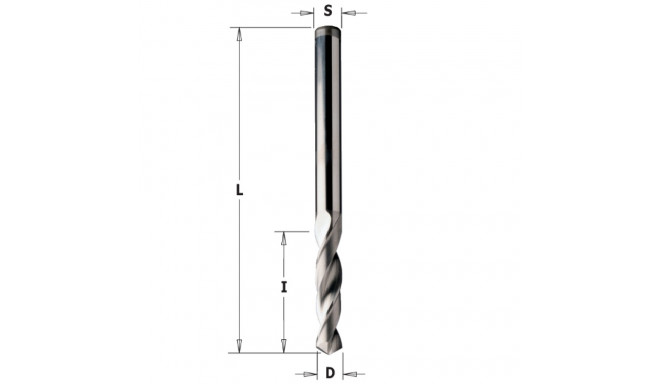 TWIST DRILL SOLID HW D=3,2X27X55 (120°) RH