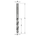 Spiraalpuur, täis HM D=2.5x27x55 (60°) RH