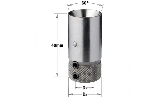 DRILL HOLDER FOR MASTERWOOD/FELDER B=10 D=20 L=40 RH-LH