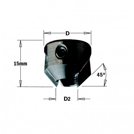 LOOSE COUNTERSINK HW Z2 D=20 d=10 RH