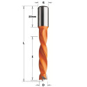 DOWEL DRILL HW D=13 X43X70 S=10X20 RH