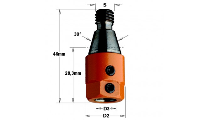 ADAPTOR S=M10/30 D=10 LH