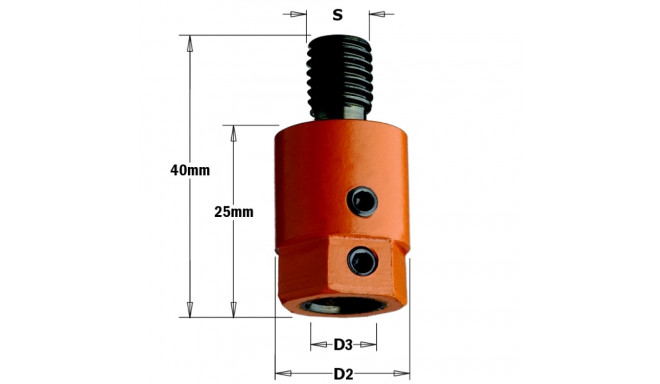 ADAPTOR S=M10 D=8 RH