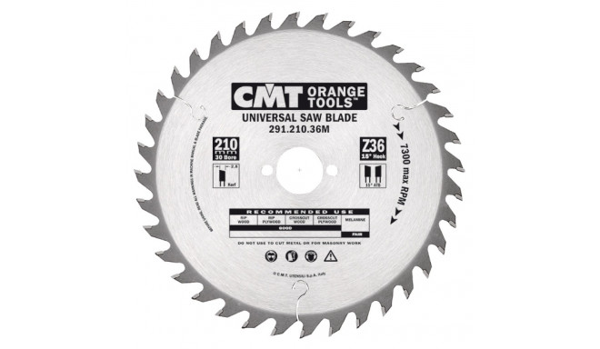 CROSSCUT SAW BLADE FOR PORTABLE MACHINES 165X2.2/1.6X20 Z=24 ATB 15°