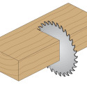 CROSSCUT SAW BLADE FOR PORTABLE MACHINES 165X2.2/1.6X20 Z=24 ATB 15°