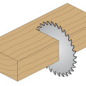 HOLLOW-GROUND SAW BLADE D=303X3.2X30 Z=60 -6° NEG.