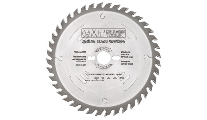 RIPPING-CROSSCUT SAW BLADE 260X2.8/1.8X30 Z=48 10ATB