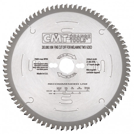 Saeketas D=250x3.2x30 Z=80 40°HiATB -2°neg
