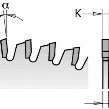 Saeketas, laminaat D=160x2.2x1.6x20 Z=40 TCG