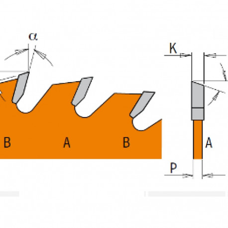 ITK PLUS RIP AND CROSSCUT SAW BLADE HW 235X2.4X30(+25) Z=36 ATB+SHEAR